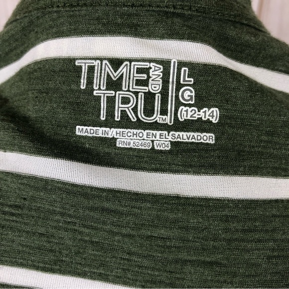 3/$18 Time & Tru Striped Tee - Picture 4 of 4